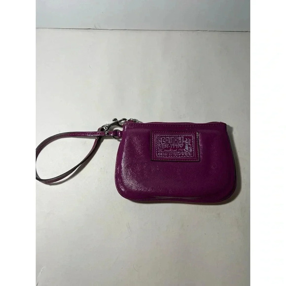 Coach Purple Wristlet - Picture 1 of 3